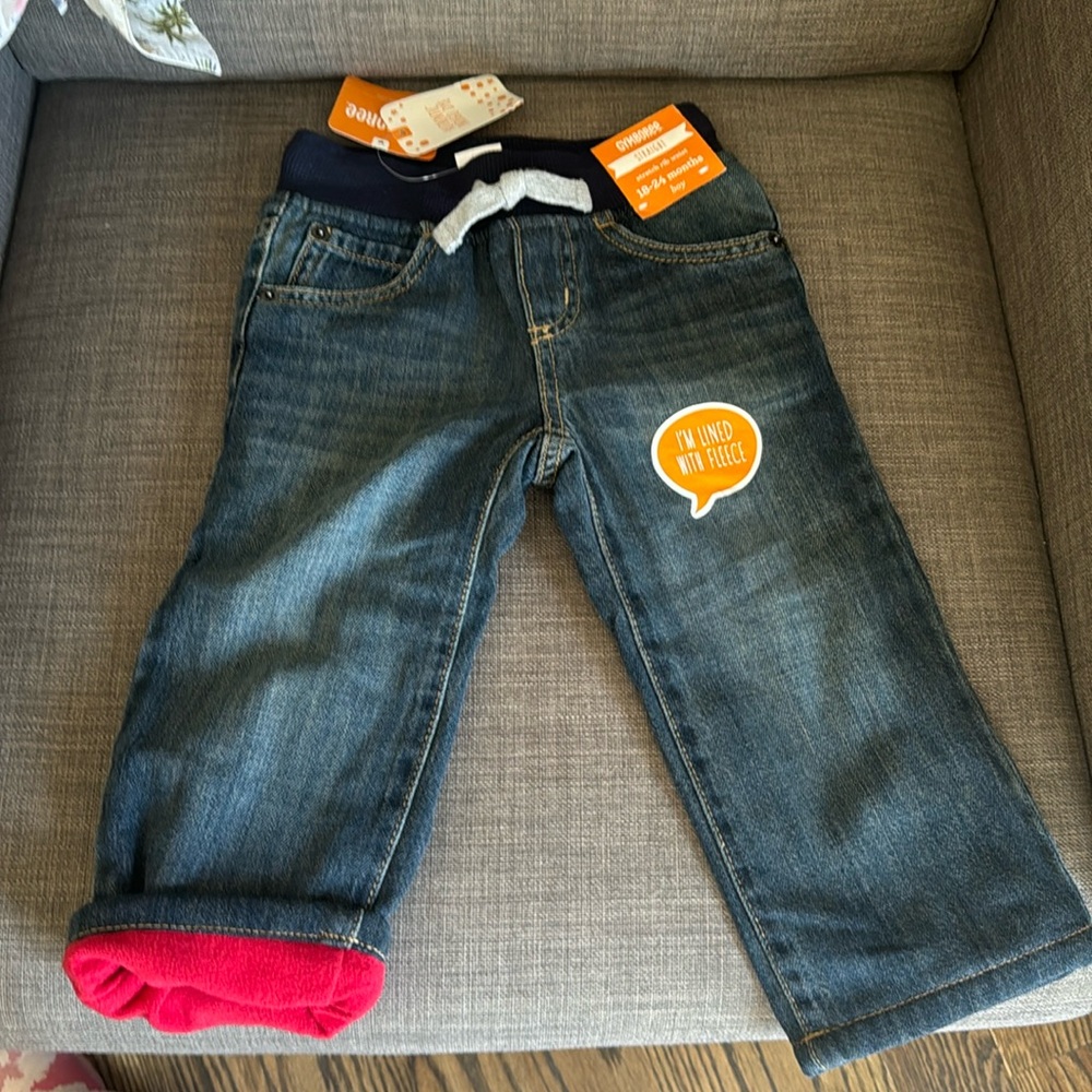 Gymboree straight leg pants lined with fleece